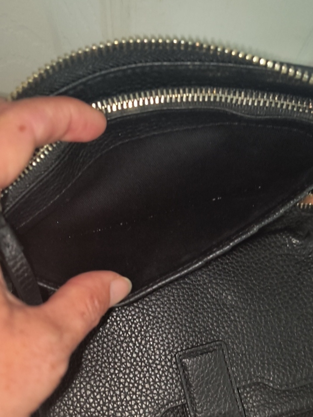 Allsaints Fetch Leather Phone Wristlet - Picture 8 of 10